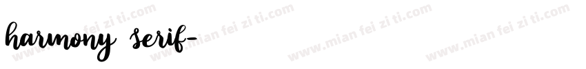 harmony serif字体转换